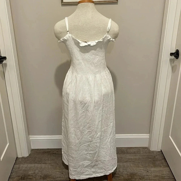 NWT!! Faherty - Dream Cotton Gauze Lakeview Dress - White - Size Medium - Picture 8 of 12